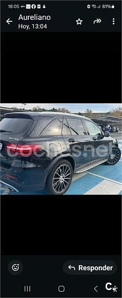 Usado Mercedes GLC43 AMG 367 CV (269 kW) 2018 Negro SUV