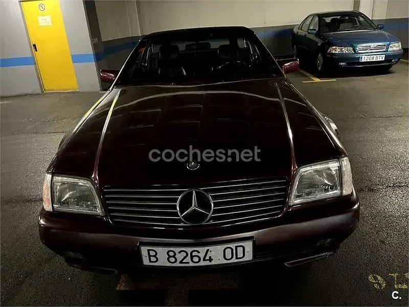 Usado Mercedes SL500 320 CV (235 kW) 1993 Granate Descapotable