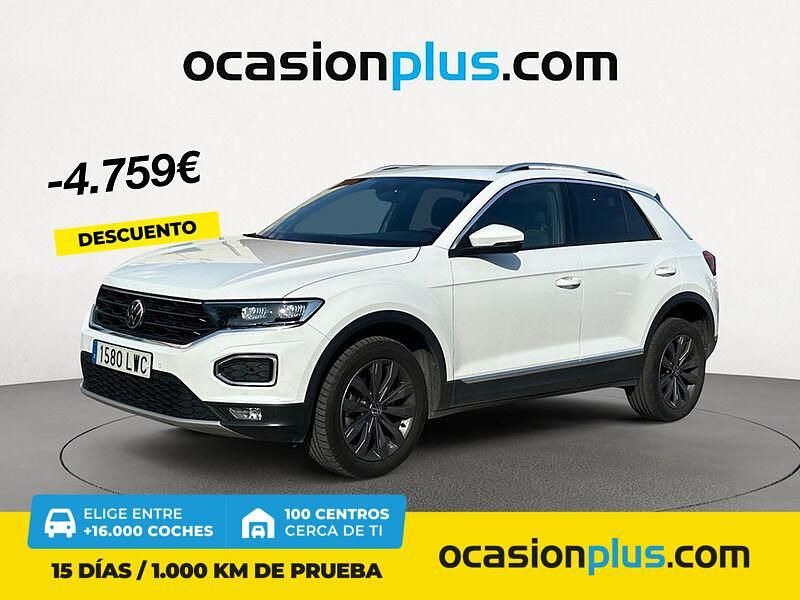 Blanco Usado 2022 VW T-Roc Sportline SUV | 19.790 € (Precio justo) - Imagen 1/4