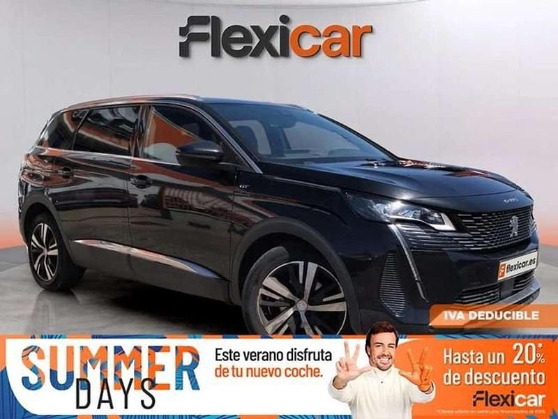 Negro Usado 2021 Peugeot 5008 GT Monovolumen | 20.290 € (Super precio) - Imagen 1/4