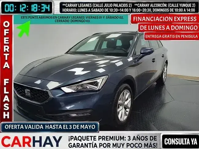 Usado Seat Leon Business 110 HP (80 kW) 2022 Cinzento Carrinha