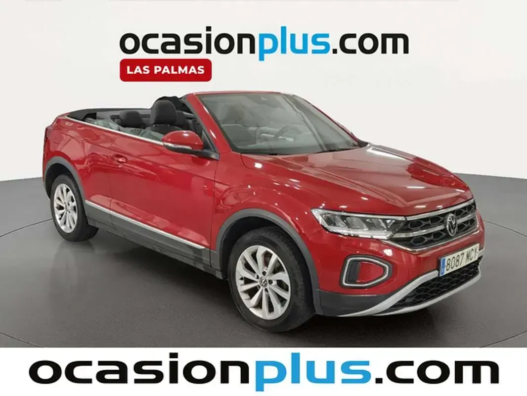 Usado VW T-Roc Cabriolet Style 110 CV (80 kW) 2022 Rojo Descapotable
