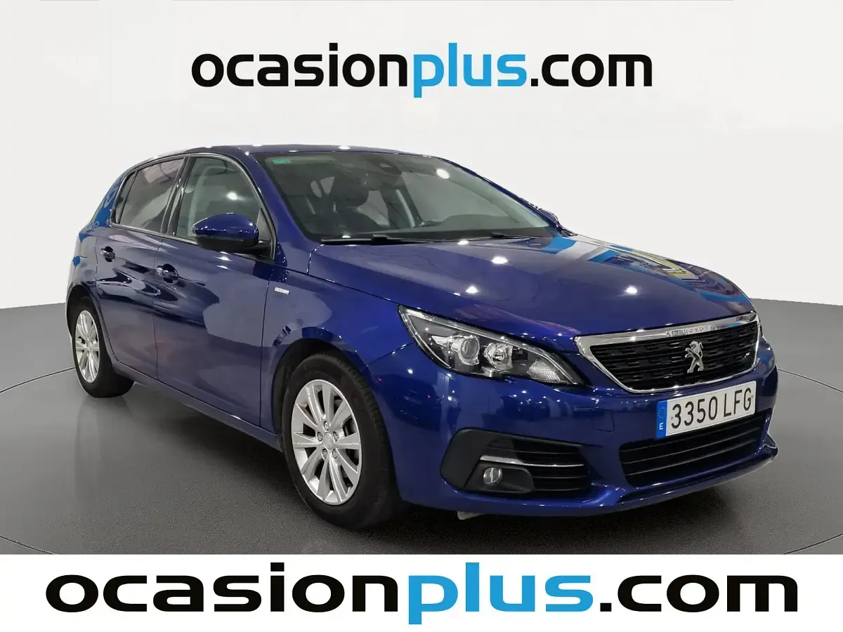 Usado Peugeot 308 Style 131 CV (96 kW) 2020 Azul Utilitario