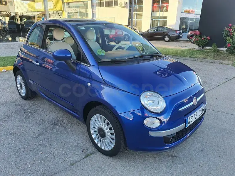 Usado Fiat 500 Lounge 100 CV (73 kW) 2010 Azul Berlina