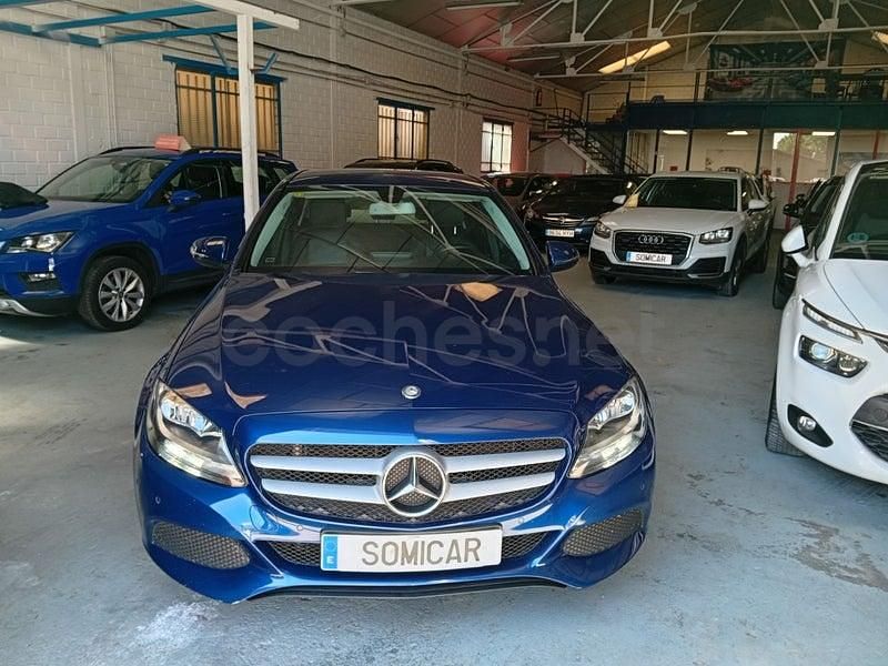 Usado Mercedes C200 136 CV (100 kW) 2016 Azul Berlina