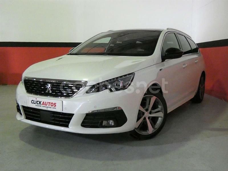 Blanco Usado 2021 Peugeot 308 GT Familiar | 14.150 € (Precio justo) - Imagen 1/4