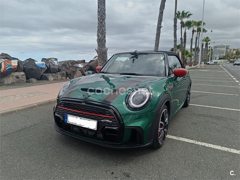 Verde Usado 2021 Mini John Cooper Works Cabriolet Descapotable | 32.000 € (Buen precio) - Imagen 1/4