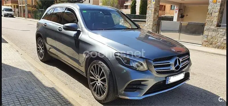 Usado Mercedes GLC250 AMG line 204 CV (150 kW) 2016 Gris / plata SUV