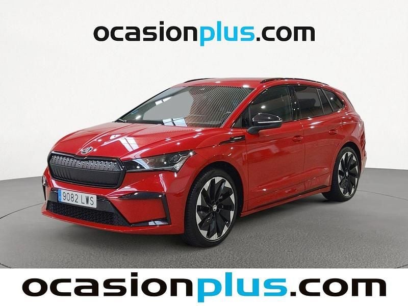 Rojo Usado 2022 Skoda Enyaq iV SUV | 31.355 € (Precio justo) - Imagen 1/4
