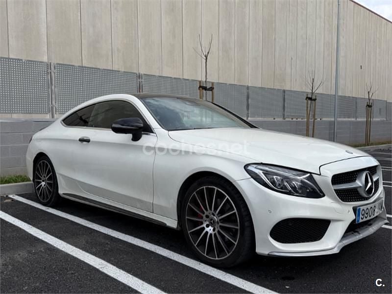 Blanco Usado 2017 Mercedes C220 AMG line Coupe | 25.500 € (Precio justo) - Imagen 1/4