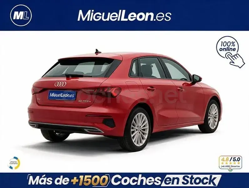 Usado Audi A3 Advanced Plus 204 CV (150 kW) 2022 Rojo Berlina