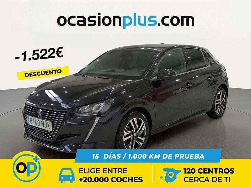 Usado Peugeot 208 Allure 100 CV (73 kW) 2023 Negro Utilitario