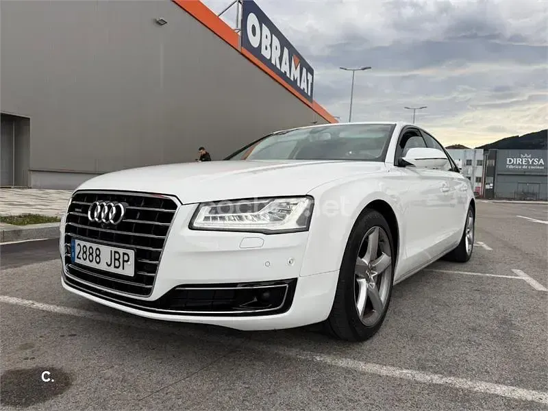 Usado Audi A8 385 CV (283 kW) 2014 Blanco Berlina
