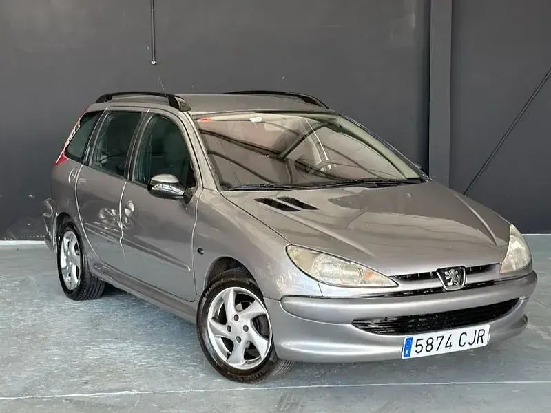 Usado Peugeot 206 70 CV (51 kW) 2004 Gris / plata Familiar
