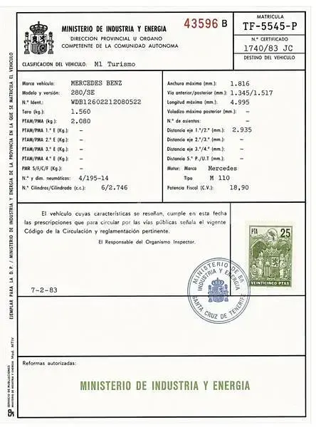 Usado Mercedes S280 193 CV (141 kW) 1993 Verde Berlina