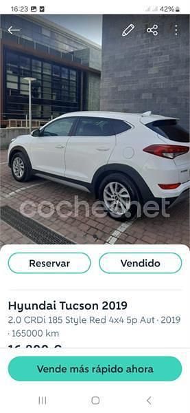 Blanco Usado 2018 Hyundai Tucson Style SUV | 15.100 € (Super precio) - Imagen 1/4