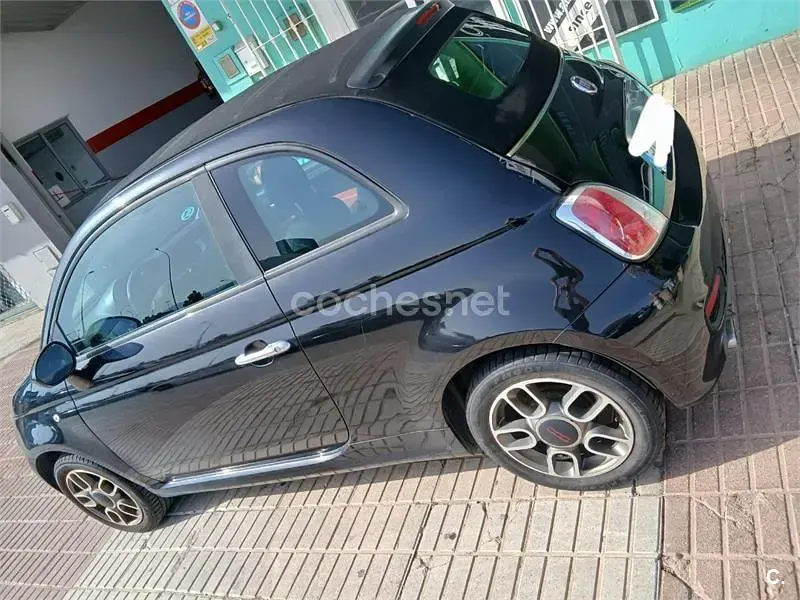 Usado Fiat 500C S 69 CV (50 kW) 2015 Negro Descapotable
