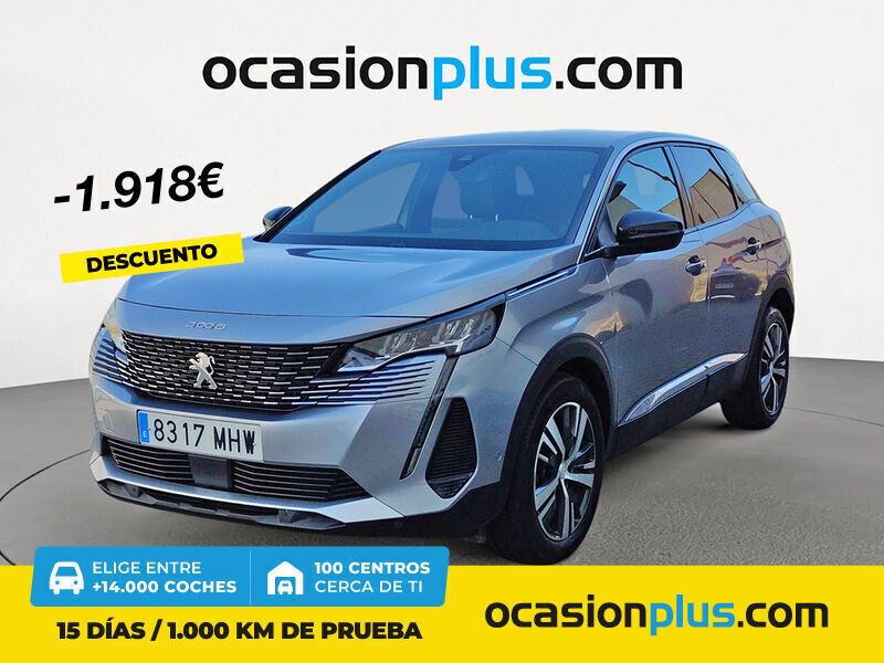 Gris Usado 2023 Peugeot 3008 Allure SUV | 20.800 € (Precio justo) - Imagen 1/4