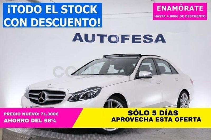 Usado Mercedes E350 Avantgarde 252 CV (185 kW) 2014 Blanco Berlina