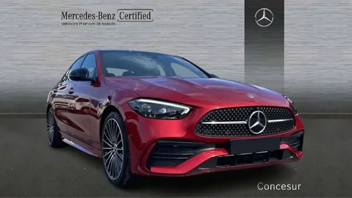 Usado Mercedes C220 200 CV (147 kW) 2023 Rojo Berlina
