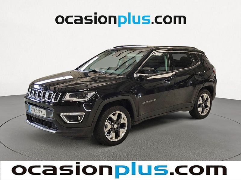 Negro Usado 2018 Jeep Compass Limited SUV | 14.537 € (Precio justo) - Imagen 1/4