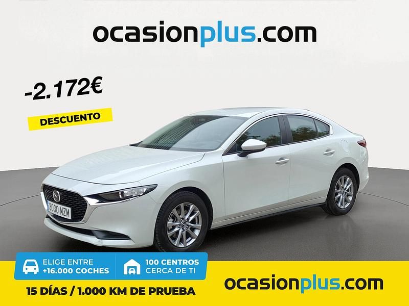 Gris Usado 2025 Mazda 3 Prime-Line Berlina | 23.900 € - Imagen 1/4