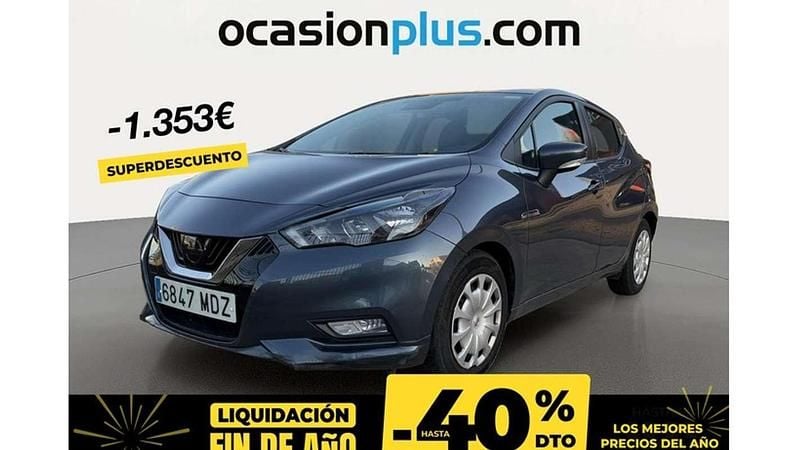 Gris Usado 2023 Nissan Micra Acenta Utilitario | 11.537 € (Precio justo) - Imagen 1/4
