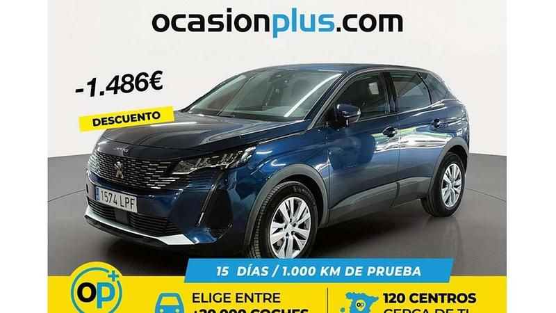 Usado Peugeot 3008 Active 131 CV (96 kW) 2021 Azul SUV