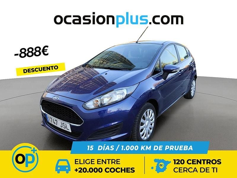 Azul Usado 2016 Ford Fiesta Trend Utilitario | 9713 € (Precio justo) - Imagen 1/4