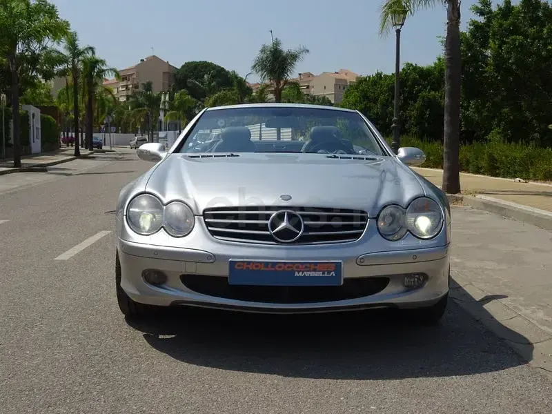 Usado Mercedes SL500 306 CV (225 kW) 2002 Gris / plata Descapotable