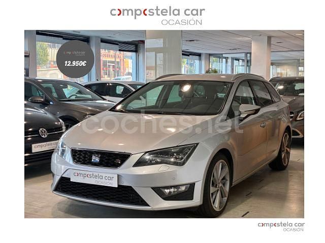 Gris / plata Usado 2014 Seat Leon FR Familiar | 12.950 € (Precio justo) - Imagen 1/4