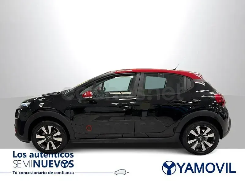 Usado Citroën C3 Feel 82 CV (60 kW) 2018 Negro Utilitario