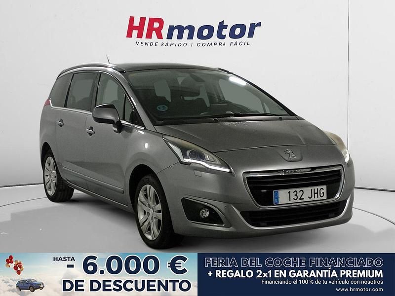 Gris Usado 2015 Peugeot 5008 Allure Monovolumen | 11.110 € (Precio justo) - Imagen 1/4