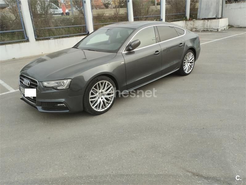 Usado Audi A5 Sportback S-Line 204 CV (150 kW) 2015 Gris / plata Utilitario