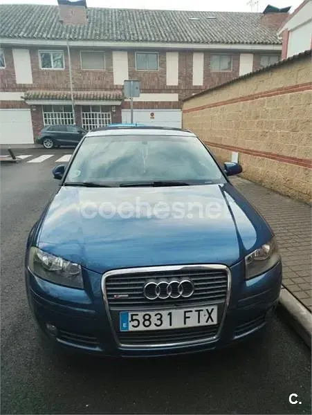 Usado Audi A3 S-Line 140 CV (102 kW) 2007 Azul Utilitario