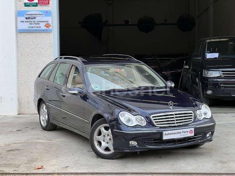 Azul Usado 2006 Mercedes C280 Elegance Familiar | 9990 € - Imagen 1/4