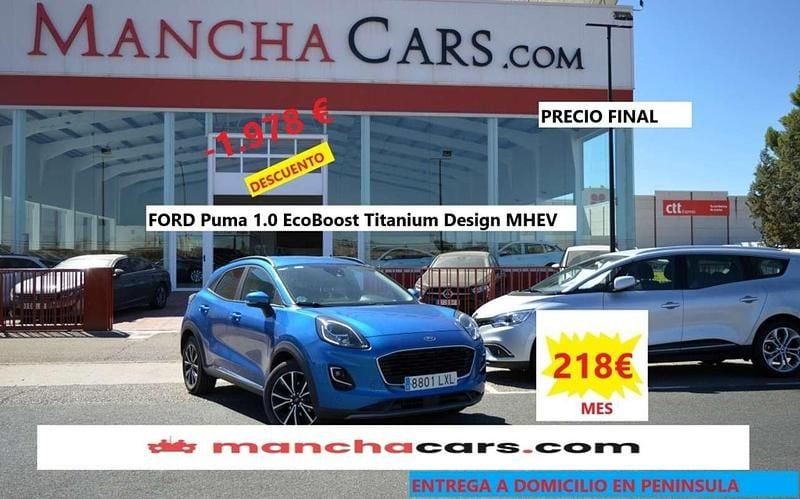 Azul Usado 2022 Ford Puma Titanium SUV | 15.990 € (Precio justo) - Imagen 1/4