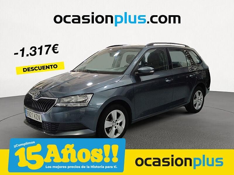Gris / plata Usado 2019 Skoda Fabia Ambition Familiar | 10.090 € (Precio justo) - Imagen 1/4