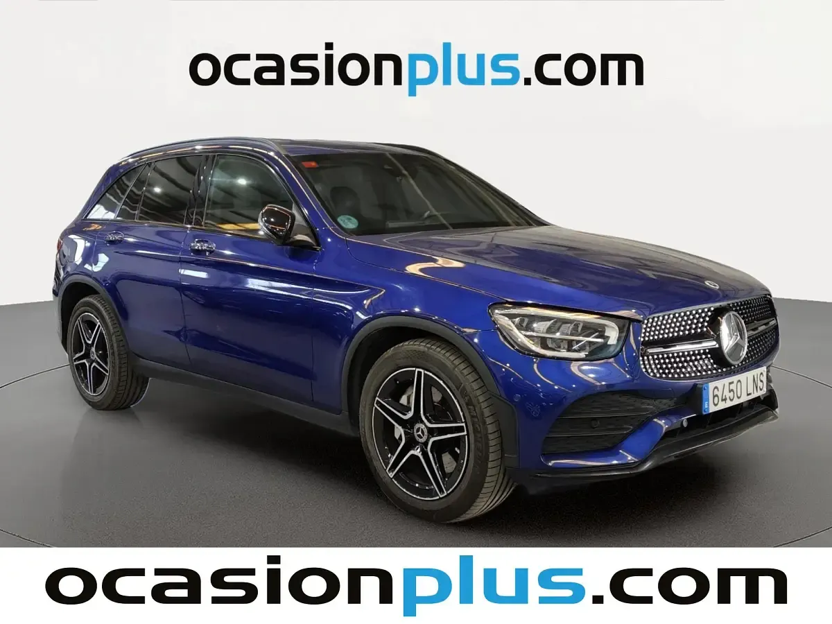 Usado Mercedes GLC220 AMG 194 CV (142 kW) 2021 Azul SUV