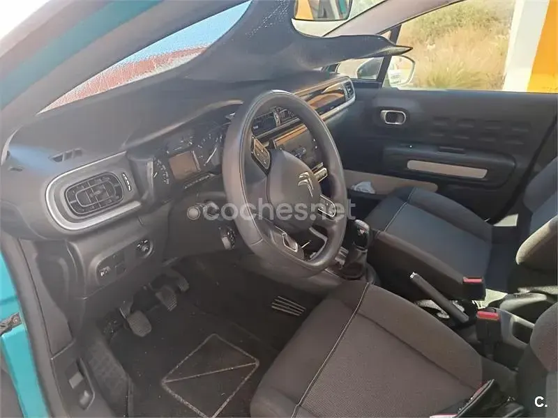 Usado Citroën C3 Feel 83 CV (61 kW) 2022 Azul Utilitario
