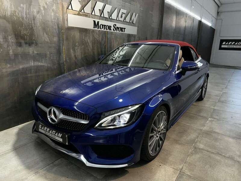 Usado Mercedes C220 194 CV (142 kW) 2018 Azul Descapotable