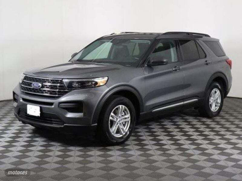 Gris Usado 2021 Ford Explorer XLT SUV | 52.200 € (Caro) - Imagen 1/4
