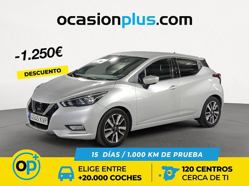 Usado Nissan Micra N-Connecta 90 CV (66 kW) 2019 Gris Utilitario