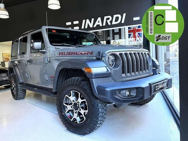 Gris Usado 2020 Jeep Wrangler Unlimited Rubicon SUV | 53.990 € (Precio justo) - Imagen 1/4