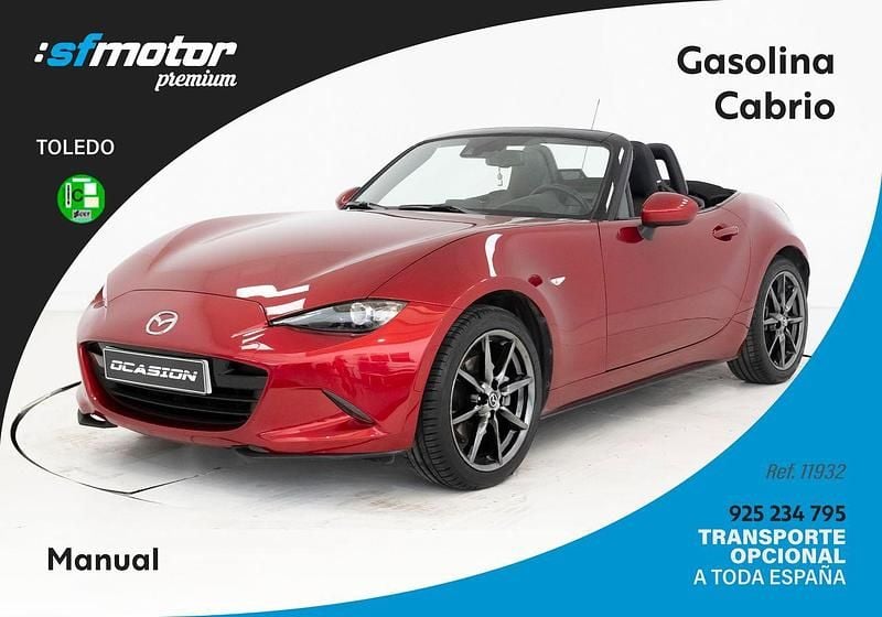 Granate Usado 2017 Mazda MX5 Luxury Descapotable | 23.900 € (Un poco caro) - Imagen 1/4