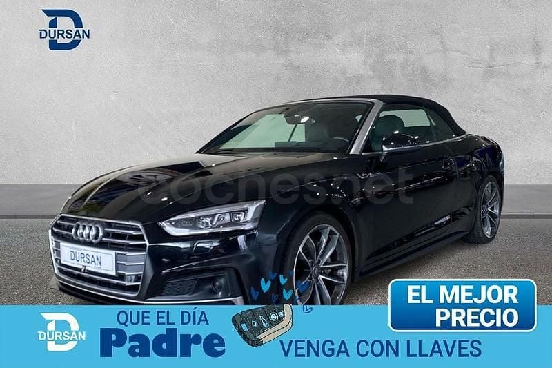 Usado Audi A5 Cabriolet S-Line 190 CV (139 kW) 2018 Negro Descapotable