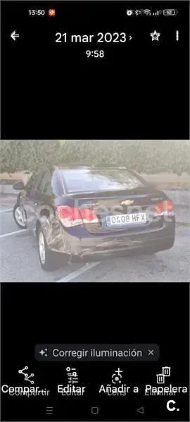 Usado Chevrolet Cruze LT 124 CV (91 kW) 2011 Negro Berlina