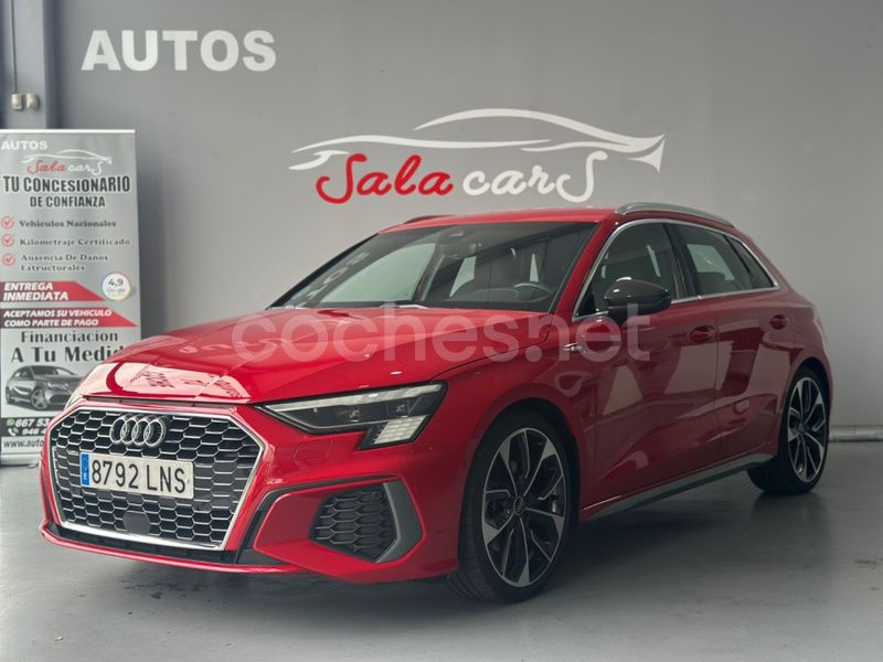 Rojo Usado 2021 Audi A3 Sportback S-Line Berlina | 31.800 € (Caro) - Imagen 1/4