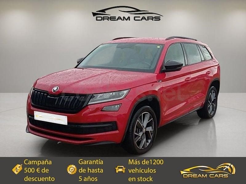 Rojo Usado 2020 Skoda Kodiaq SportLine SUV | 27.990 € (Precio justo) - Imagen 1/4