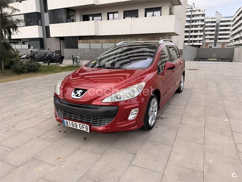 Granate Usado 2008 Peugeot 308 SW Premium Familiar | 2900 € (Super precio) - Imagen 1/4